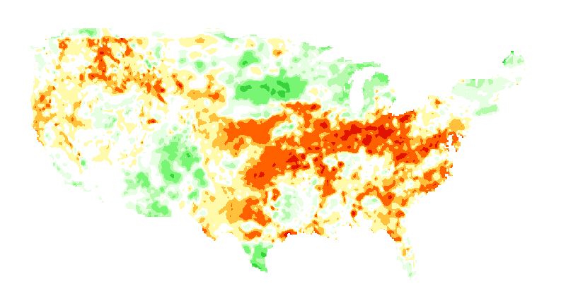 MOSAIC Soil Moisture Profile Anomaly 0 to 10 centimeters