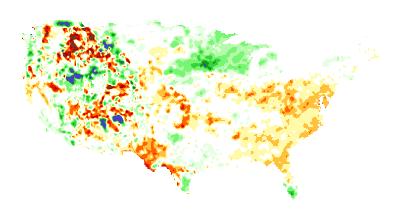 Total Soil Moisture Anomaly VIC