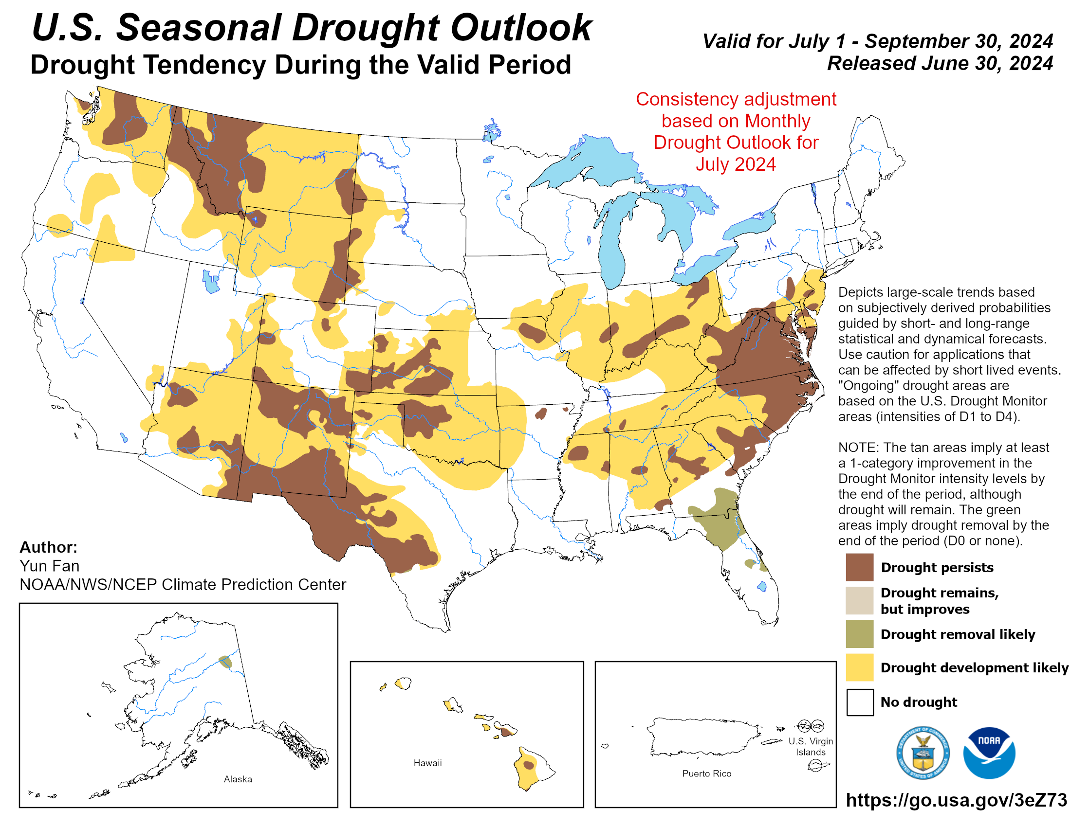 CPC Seasonal Drought Outlook